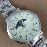 American Eagle Outfitters Accessories | American Eagle Outfitters Silver Moon Phase Watch | Color: Silver/White | Size: Os