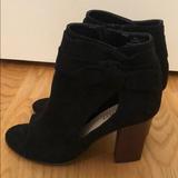 Nine West Shoes | Black Suede Heels | Color: Black | Size: 5