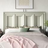 Kelly Clarkson Home Jarman Solid Wood Panel Headboard Wood in Gray/White, Size 59.0 H x 80.13 W x 2.75 D in | Wayfair ROHE4564 40977733