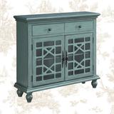 Kelly Clarkson Home Kelli 2 - Door Accent Cabinet Wood in Blue, Size 36.25 H x 40.0 W x 12.0 D in | Wayfair 34937F344BBC4FB69F5D949E76F5A55A