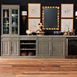 Hunter Modular Collection in Stone Gray - 44" Base Cabinet with Doors - Frontgate