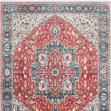 Mandani Performance Area Rug - Red/Blue, 4' x 6' - Frontgate