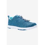 Wide Width Women's Travel Walker Evo Sneaker by Propet in Denim Lt Blue (Size 10 W)