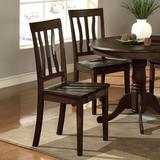 Charlton Home® Slattery Solid Wood Slat Back Side Chair Wood in Brown, Size 38.5 H x 18.0 W x 20.0 D in | Wayfair 5876E097931E4800A37718584847B524