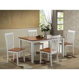 Red Barrel Studio® Thorp 4 - Person Rubberwood Dining Set Wood in White | Wayfair FAC9573F8335450BA8717757822DF1D3