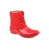 Journee Collection Women's Chill Winter Boots, Red, 8.5M