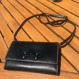 Kate Spade Bags | Black Leather Kate Spade Wallet Clutch | Color: Black/Pink | Size: Os