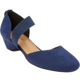 Wide Width Women's The Camilla Pump by Comfortview in Evening Blue (Size 12 W)