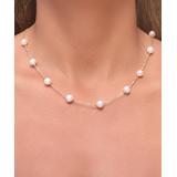 Golden Moon Women's Necklaces Gold - Cultured Pearl & 14k Gold-Plated Station Necklace