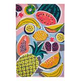 Ulster Weavers Dish Towels - Yellow & Pink Multicolor Tropical Fruit Dish Towel