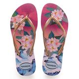 Havaianas Women's Flip-Flops - Hollywood Rose Tropical Sunset Slim Flip-Flop - Women