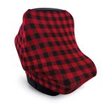 Luvable Friends Car Seat Canopies BUFFALOPLAID - Red & Black Buffalo Check Car Seat Canopy