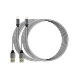 Lisensy Tech Lightning Cables Grey - Gray Lightning Cable - Set of Two
