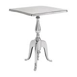 Emerson Cove Dining Tables Silver - Square Aluminum End Table