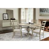 Bernhardt Rustic Patina 4 - Piece Dining Set Wood/Upholstered Chairs in Brown, Size 30.0 H in | Wayfair