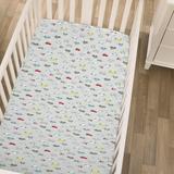 Carter's® Busy Cars & Bikes Fitted Crib Sheet Polyester in Green, Size 24.0 W x 5.0 D in | Wayfair 6718745P