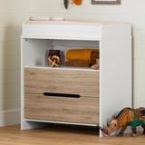 South Shore Cookie Changing Table Dresser Wood in White, Size 37.0 H x 34.25 W x 18.25 D in | Wayfair 12676