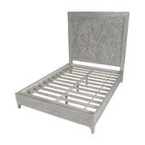 Modus Furniture Boho Chic Platform Bed Wood in White, Size 70.0 H x 76.0 W x 84.0 D in | Wayfair 1JQ9H6