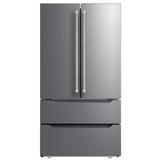Verona 36" Counter Depth French Door Energy Star 22.5 cu. ft. Refrigerator, Size 69.875 H x 35.625 W x 31.375 D in | Wayfair VERF36CDSS