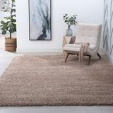 Brown/White Area Rug - Andover Mills™ Athens Shag Tan Area Rug Polypropylene in Brown/White, Size 105.0 W x 1.77 D in | Wayfair