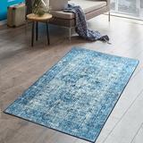Blue Area Rug - Williston Forge Runner Lauria Shag Area Rug Polypropylene in Blue, Size 79.0 H x 39.0 W x 1.0 D in | Wayfair