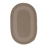 White Area Rug - August Grove® Dome Bordered Braided Beige Rug Polypropylene/Wool in White, Size 60.0 W x 0.5 D in | Wayfair
