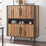 Loon Peak® Curtiss 59.1" Wide Sideboard Wood in Brown, Size 59.1 H x 59.1 W x 17.72 D in | Wayfair 7E0CD6A4B5D743F881BE7D7407B0E117