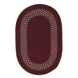 Brown Area Rug - August Grove® Dome Bordered Braided Rug Polypropylene/Wool in Brown, Size 60.0 W x 0.5 D in | Wayfair