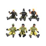 AZ Trading and Import Action Figures - Six-Piece Special Force Army SWAT Soldiers Action Figures