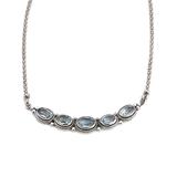 Samuel B. Collection Women's Necklaces SILVER, - Sterling Silver & Blue Topaz Necklace