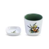DEMDACO Cups and Saucers - Green Chickadee Ferns Cup & Saucer