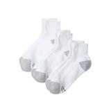 Men's Big & Tall Hanes® X-Temp® 1/4 Ankle Socks 6-Pack by Hanes in White (Size 2XL)