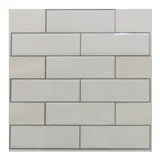 RoomMates Subway Stick Tile Decals 4-piece Set, White