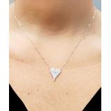 Yalita D. Designs Women's Necklaces - Cubic Zirconia & Sterling Silver Pave Heart Pendant Necklace