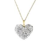 Yeidid International Women's Necklaces - Crystal & 18k Gold-Plated Heart Pendant Necklace