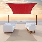 ColourTree 8' x 10' Rectangle Shade Sail, Stainless Steel in Red, Size 120.0 W x 96.0 D in | Wayfair TAPR0810-5