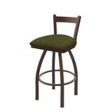 Holland Bar Stool 821 Catalina Low Back Swivel Stool Plastic in Green/Brown, Size 34.0 H x 18.0 W x 18.0 D in | Wayfair 82125BZ015