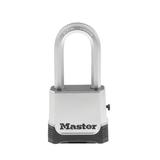 Master Lock Heavy Duty Outdoor Combination Lock, Resettable, 2 in. Shackle, Silver