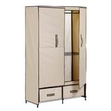 Honey-Can-Do Portable Closet with Drawers (42.91 in. W x 70.9 in. H), Beige/Brown