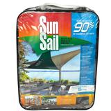 Easy Gardener 11.8 ft. Triangle Sun Sail Garden Sun Shade Sail Canopy Fabric in Green, Heavy Duty