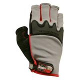 Grease Monkey Pro X-Large Fingerless Glove, Red & Black