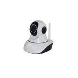 iPM Wireless IP Standard Surveillance Camera with Pan/Tilt Audio Record IR-Cut Night Vision Wi-Fi Network Webcam, White