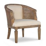 Linon Home Decor Kingston Gray Wash Upholstered Side Chair, Gray Wash/Driftwood Finish