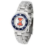 Women's White Illinois Fighting Illini Competitor Steel Watch