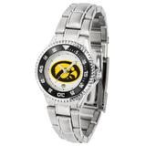 Women's White Iowa Hawkeyes Competitor Steel Watch