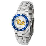 Women's White Pitt Panthers Competitor Steel Watch