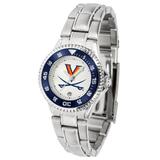 Women's White Virginia Cavaliers Competitor Steel Watch