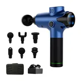 NHT Massage Gun with 6 Attachments, Blue