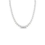Belk & Co. Pearl 6.5-7 MM Freshwater Cultured Pearl 18" Strand Necklace with Sterling Silver Clasp