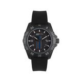 Isobrite Thin Blue Line T100 Tritium Mid-Size Watch Black/Gray 39.5mm ISO3006